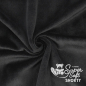 Preview: Kullaloo Plüschstoff schwarz 25*35cm