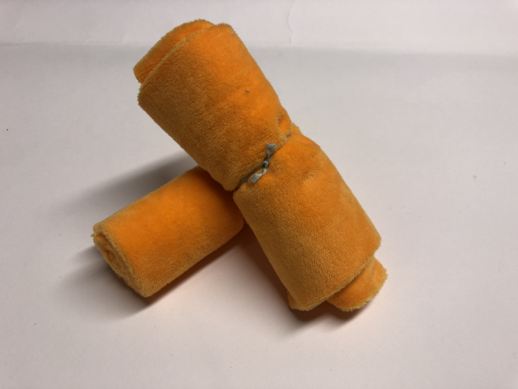 Kullaloo Plüschstoff orange 25*35cm