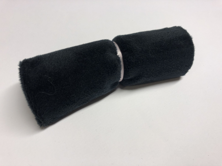 Kullaloo Plüschstoff schwarz 25*35cm