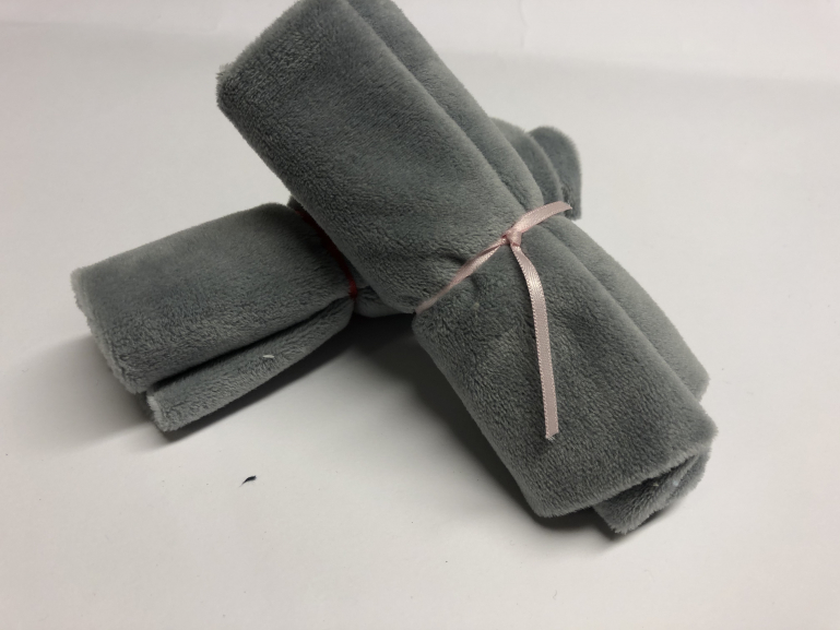 Kullaloo Plüschstoff grau 25*35cm