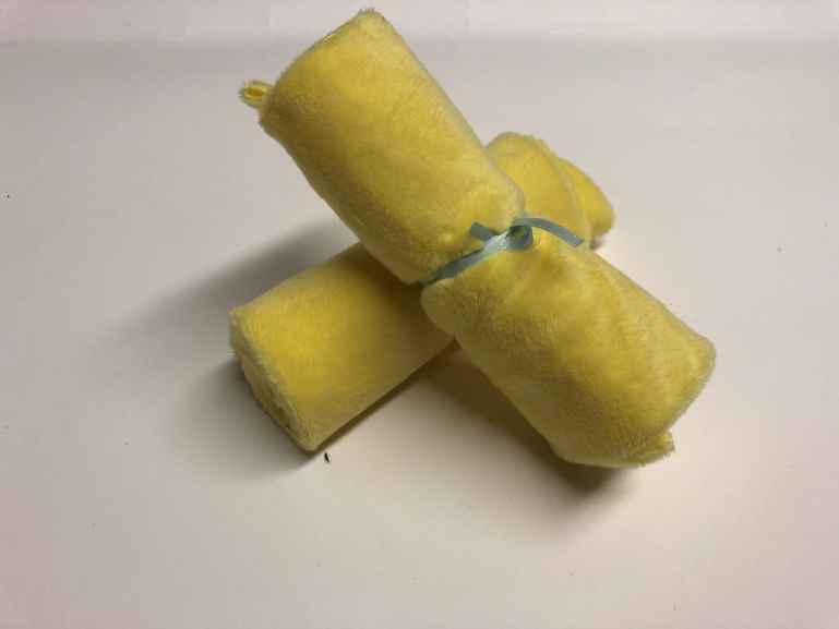 Kullaloo Plüschstoff gelb 25*35cm