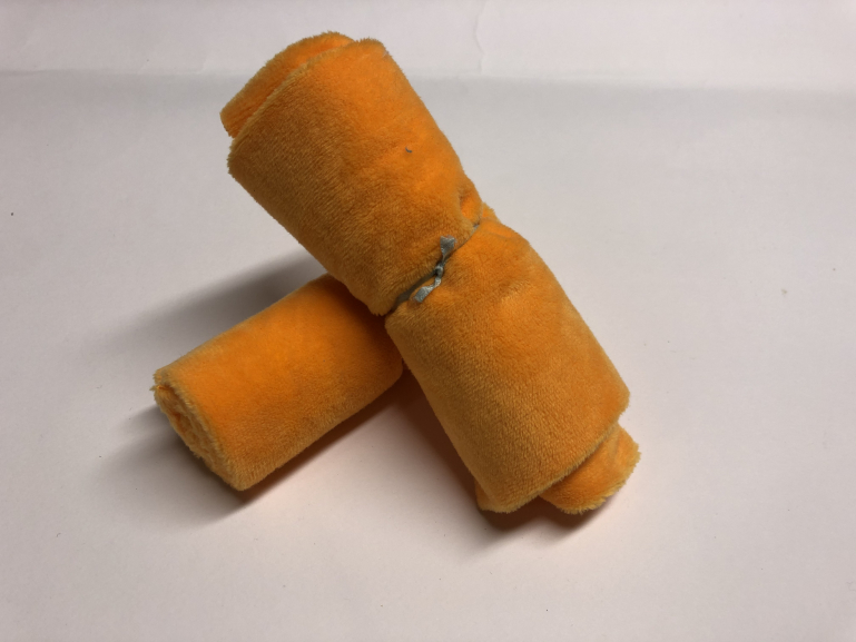 Kullaloo Plüschstoff orange 25*35cm