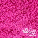 Kullaloo Plüschstoff shaggy pink